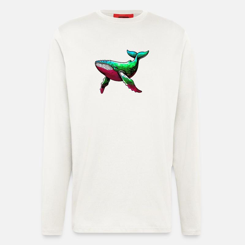 Wal - Langarmshirt - made by SPREAD  - OFF WHITE