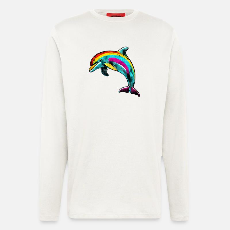 Delfin - Langarmshirt - made by SPREAD  - OFF WHITE