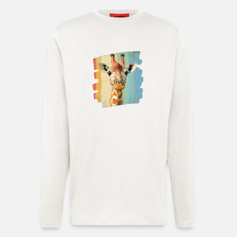Giraffe - Langarmshirt - made by SPREAD  - OFF WHITE