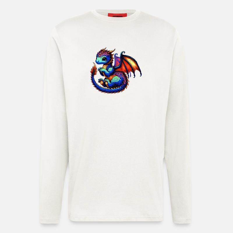 Drache - Langarmshirt - made by SPREAD  - OFF WHITE