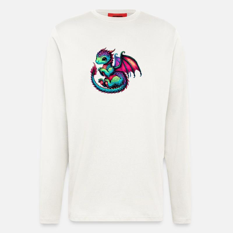 Drache - Langarmshirt - made by SPREAD  - OFF WHITE