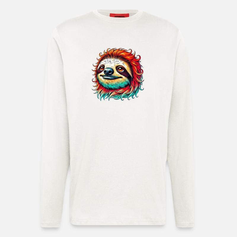 Faultier - Langarmshirt - made by SPREAD  - OFF WHITE