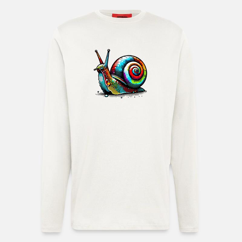 Schnecke - Langarmshirt - made by SPREAD  - OFF WHITE