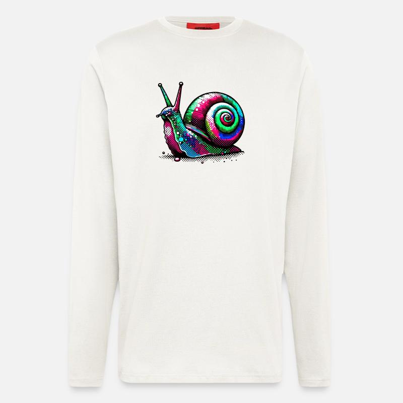 Schnecke - Langarmshirt - made by SPREAD  - OFF WHITE