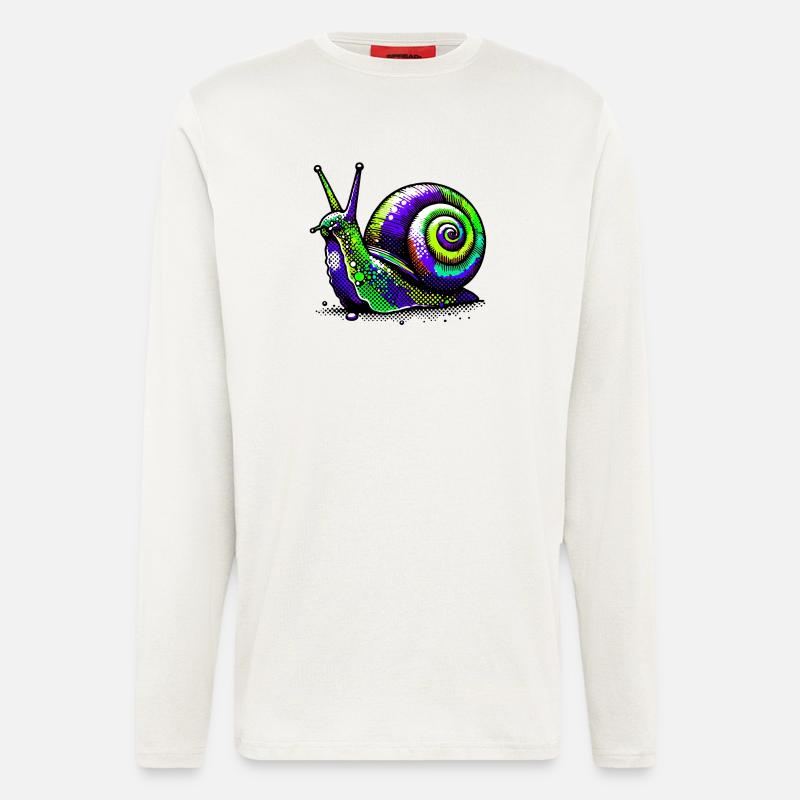 Schnecke - Langarmshirt - made by SPREAD  - OFF WHITE