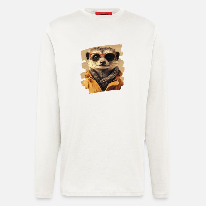 Erdmännchen - Langarmshirt - made by SPREAD  - OFF WHITE