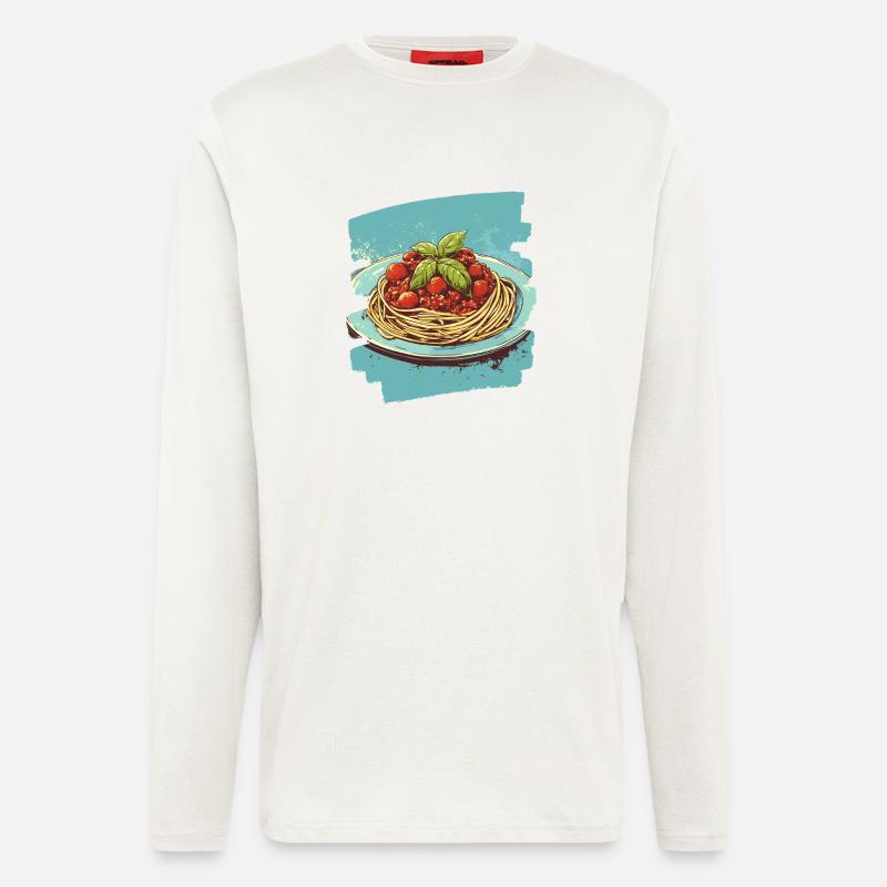 Spaghetti Bolognese - Langarmshirt - made by SPREAD  - OFF WHITE