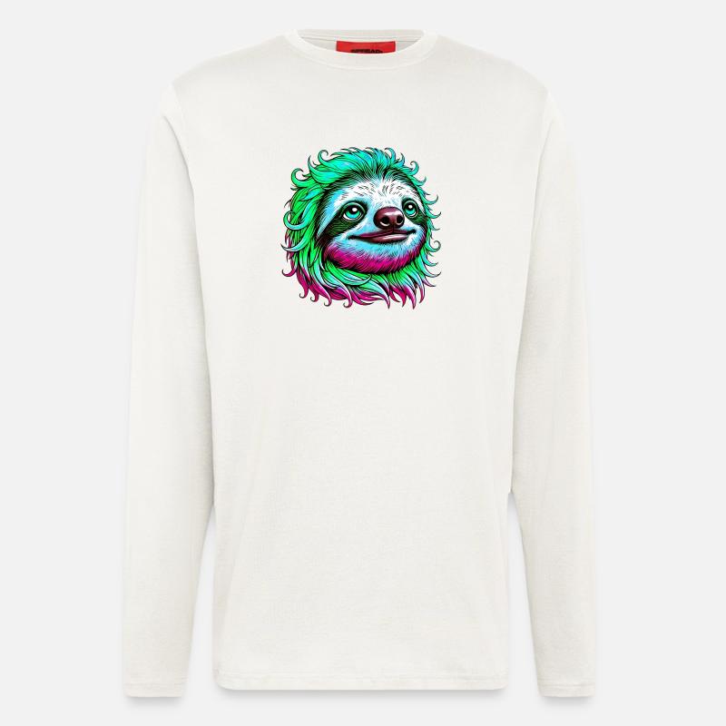 Faultier - Langarmshirt - made by SPREAD  - OFF WHITE