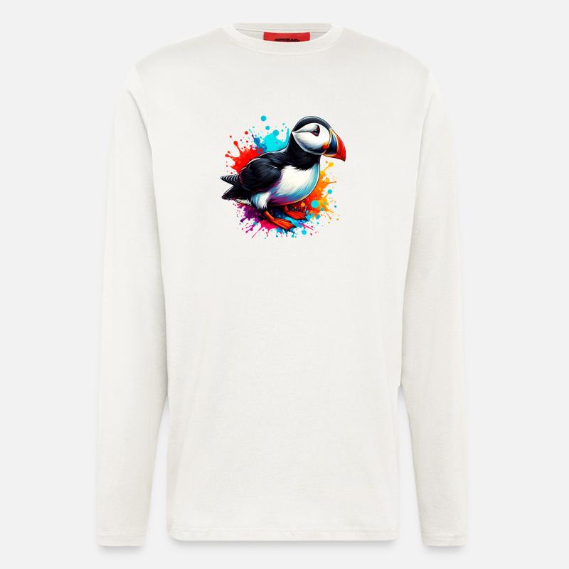 Papageitaucher - Langarmshirt - made by SPREAD  - OFF WHITE