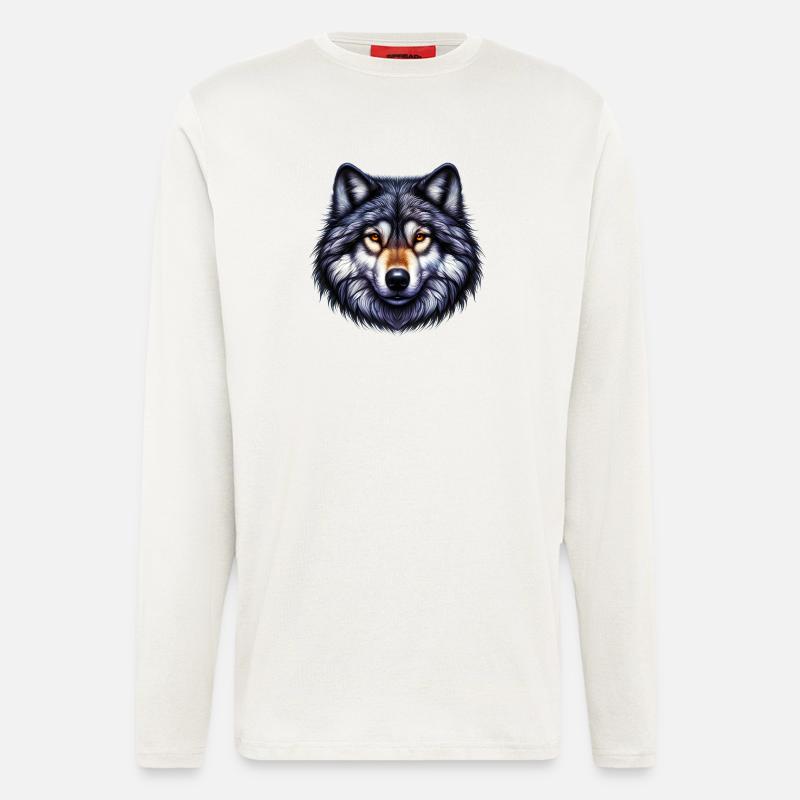 Wolf - Langarmshirt - made by SPREAD  - OFF WHITE