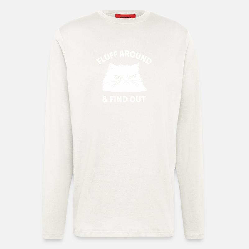Fluff Around & Find Out - Longsleeve - made by SPREAD  - OFF WHITE
