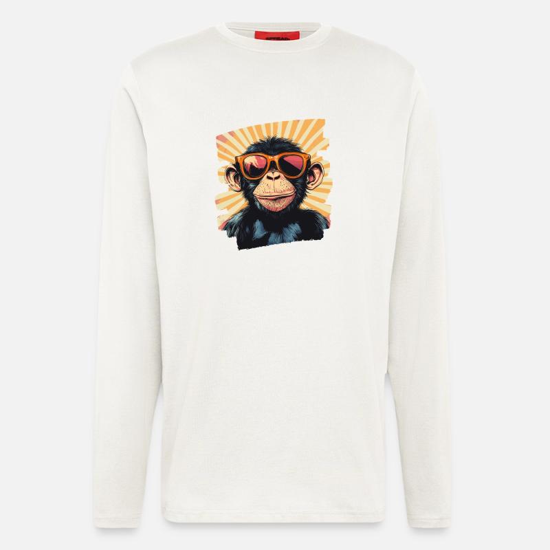 Affe - Langarmshirt - made by SPREAD  - OFF WHITE