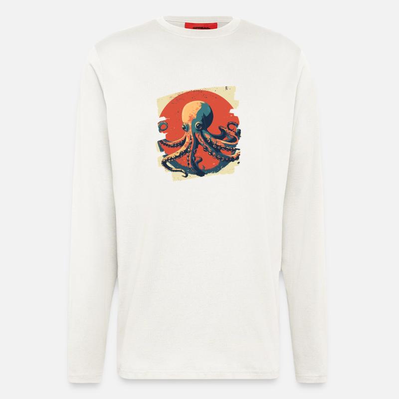 Octopus Octopus - Longsleeve - made by SPREAD  - OFF WHITE
