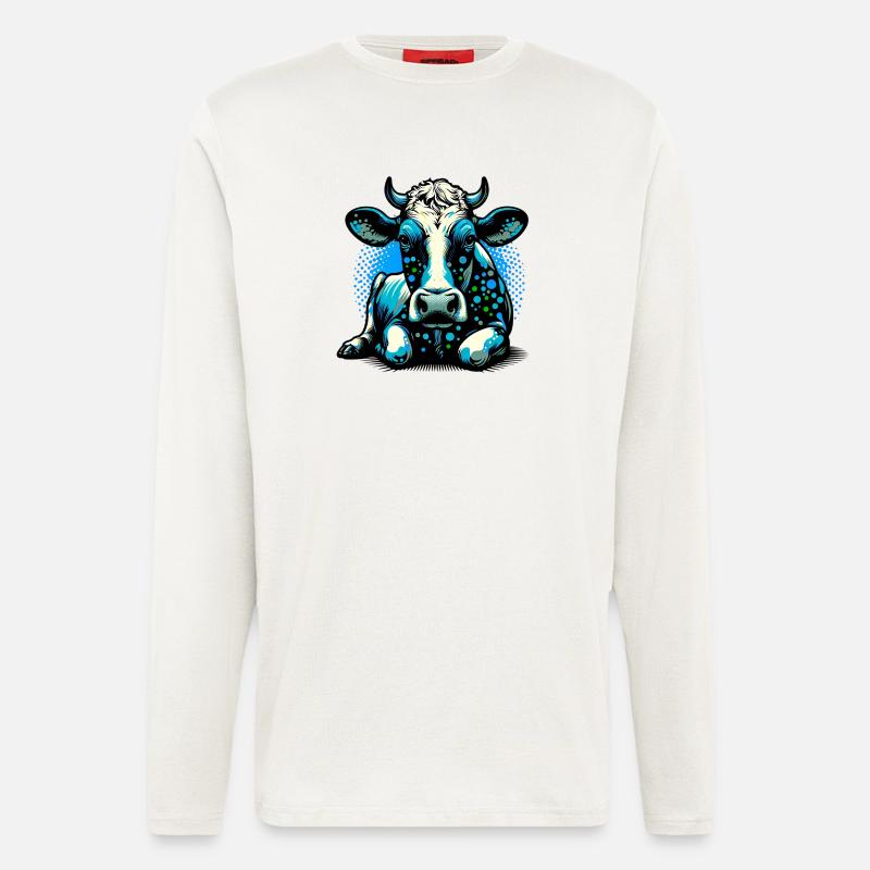 Kuh - Langarmshirt - made by SPREAD  - OFF WHITE
