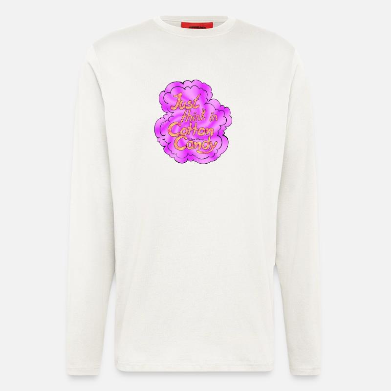 Cotton Candy Thinking Extra Shine - Langarmshirt - made by SPREAD  - OFF WHITE