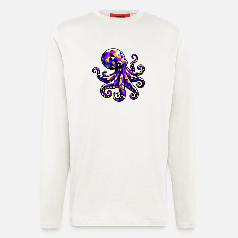 Octopus - Longsleeve - made by SPREAD  - OFF WHITE