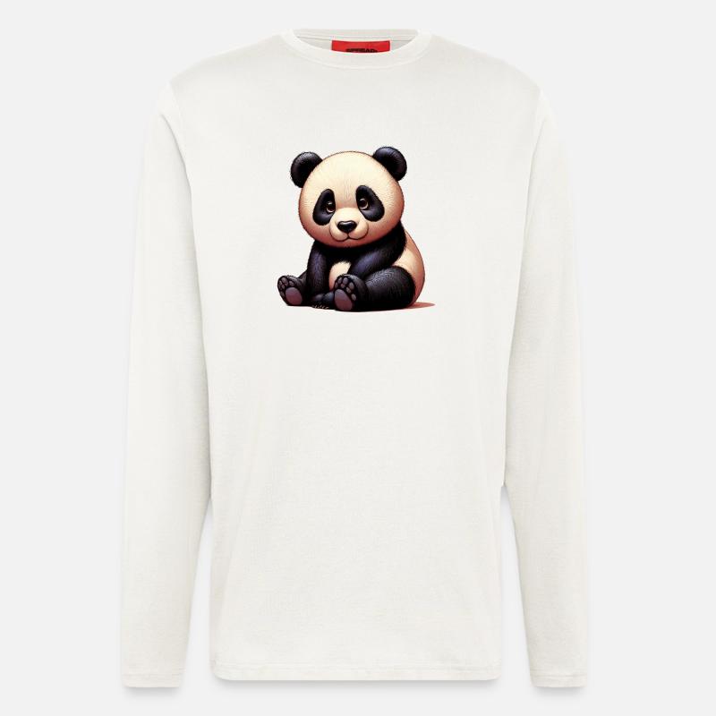 Panda - Langarmshirt - made by SPREAD  - OFF WHITE