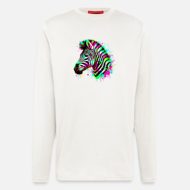Zebra - Langarmshirt - made by SPREAD  - OFF WHITE