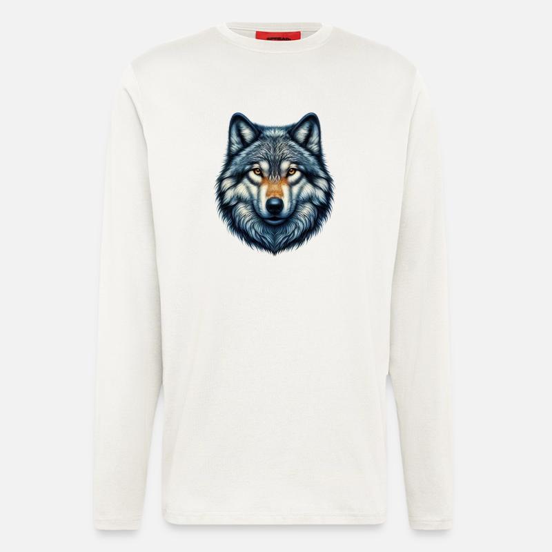 Wolf - Langarmshirt - made by SPREAD  - OFF WHITE