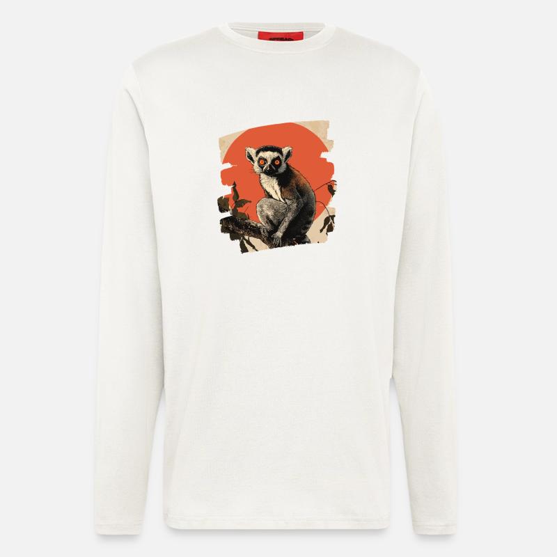 Lemur - Langarmshirt - made by SPREAD  - OFF WHITE