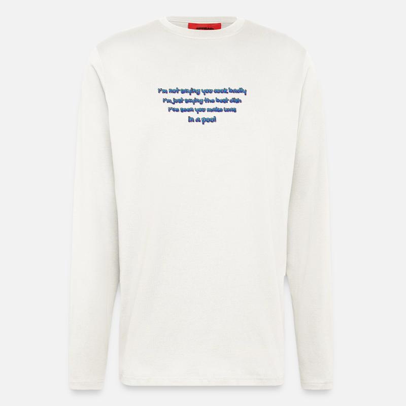 Poolküchen-Witz - Langarmshirt - made by SPREAD - OFF WHITE