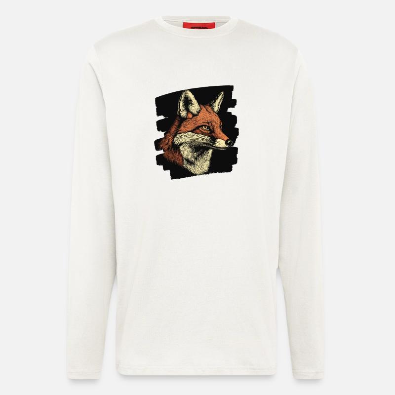 Fuchs - Langarmshirt - made by SPREAD  - OFF WHITE