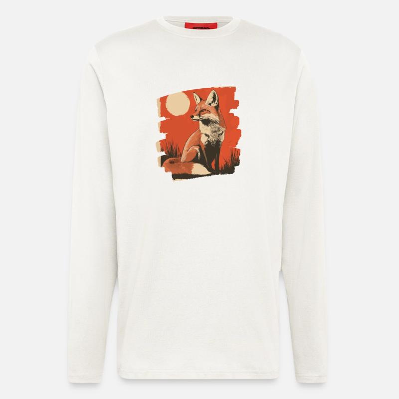 Fuchs - Langarmshirt - made by SPREAD  - OFF WHITE