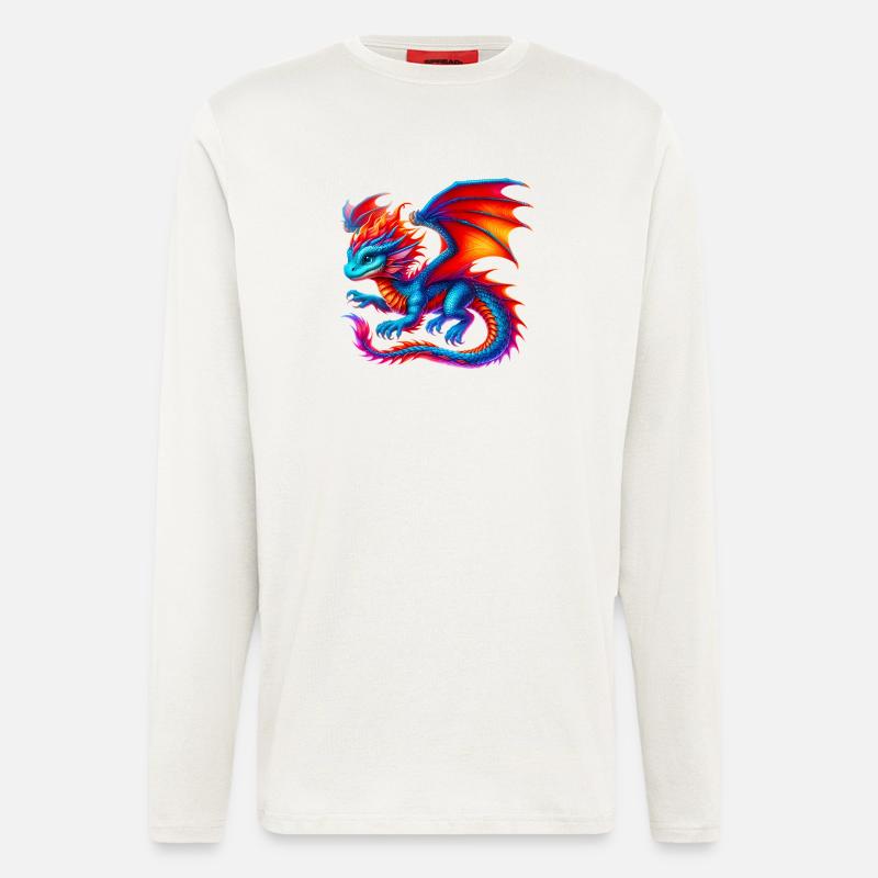 Drache - Langarmshirt - made by SPREAD  - OFF WHITE