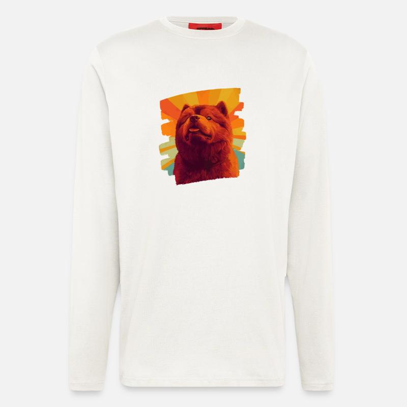 Chow Chow - Langarmshirt - made by SPREAD  - OFF WHITE