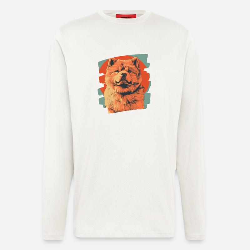 Chow Chow - Langarmshirt - made by SPREAD  - OFF WHITE