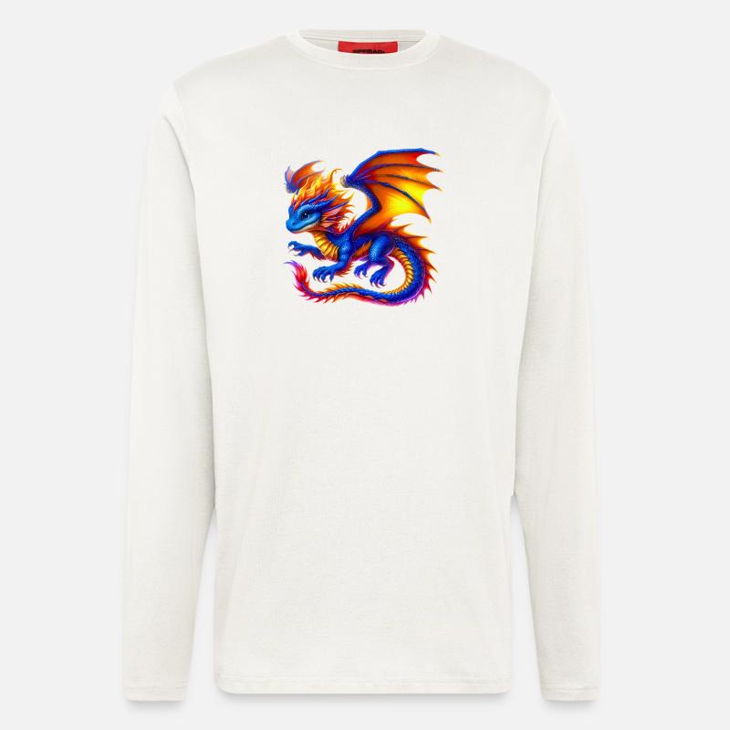Drache - Langarmshirt - made by SPREAD  - OFF WHITE