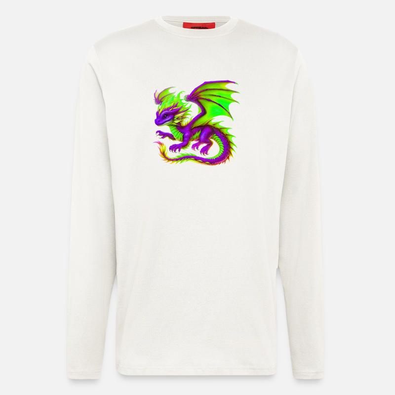 Drache - Langarmshirt - made by SPREAD  - OFF WHITE