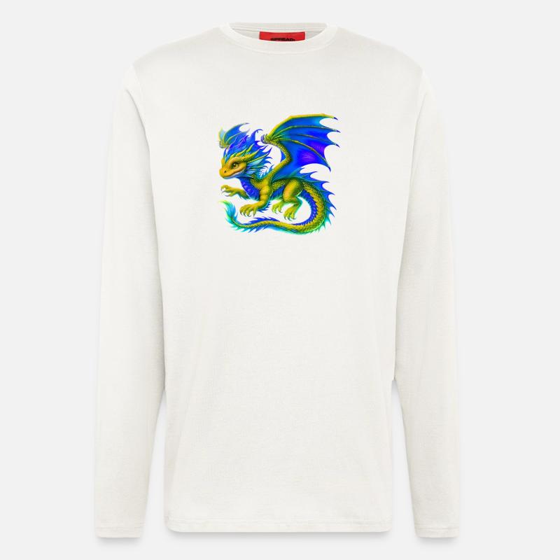 Drache - Langarmshirt - made by SPREAD  - OFF WHITE