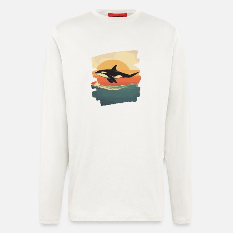 Orca - Langarmshirt - made by SPREAD  - OFF WHITE