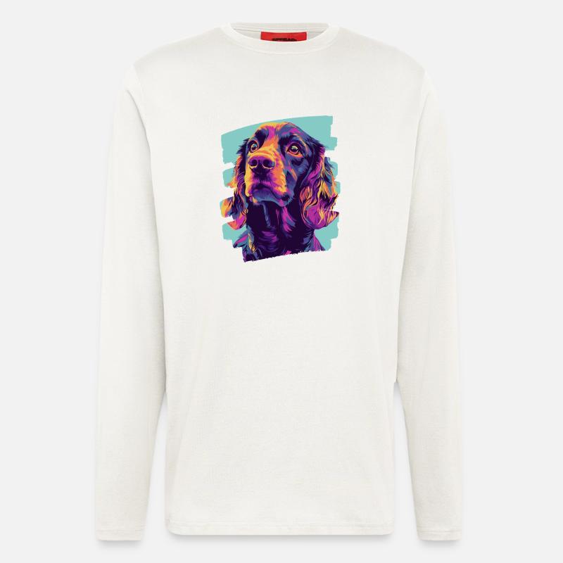 Cocker Spaniel - Langarmshirt - made by SPREAD  - OFF WHITE