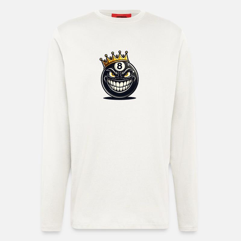 Billard König - Langarmshirt - made by SPREAD  - OFF WHITE