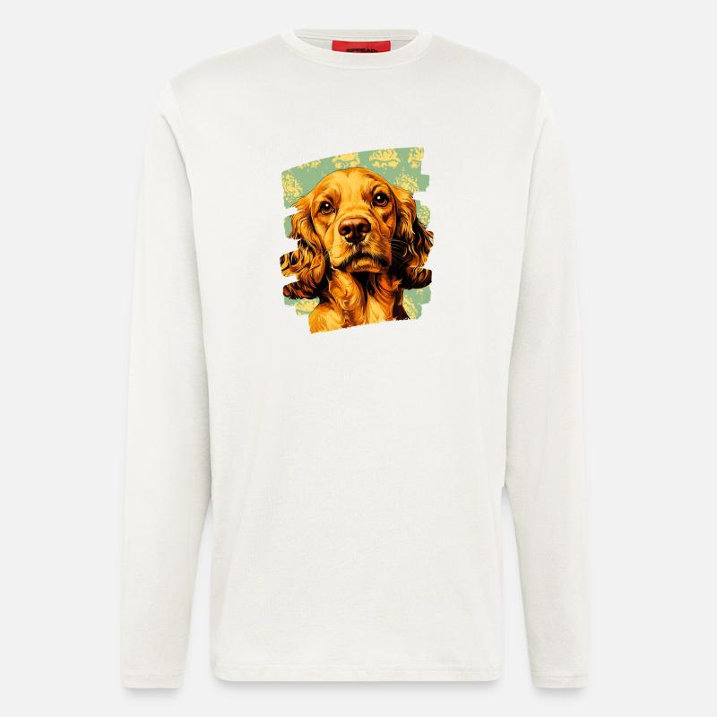 Cocker Spaniel - Longsleeve - made by SPREAD  - OFF WHITE