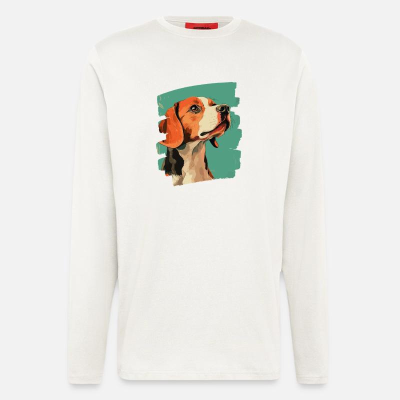Beagle - Langarmshirt - made by SPREAD  - OFF WHITE
