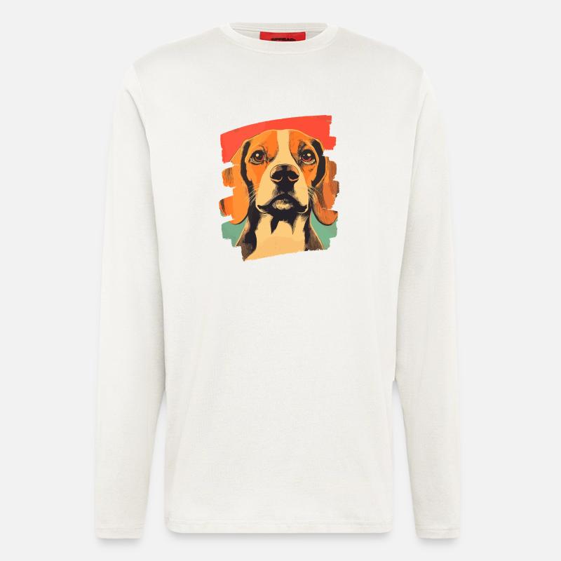 Beagle - Langarmshirt - made by SPREAD  - OFF WHITE