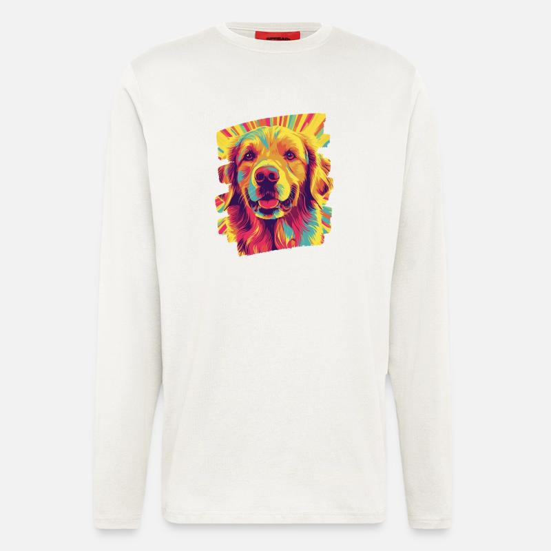 Golden Retriever - Langarmshirt - made by SPREAD  - OFF WHITE