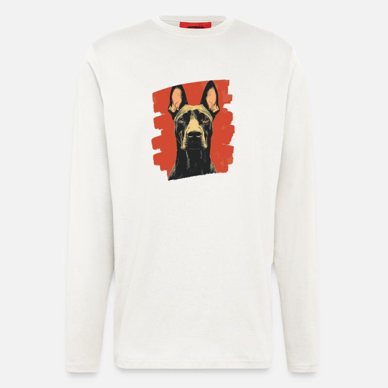 Dobermann - Langarmshirt - made by SPREAD  - OFF WHITE