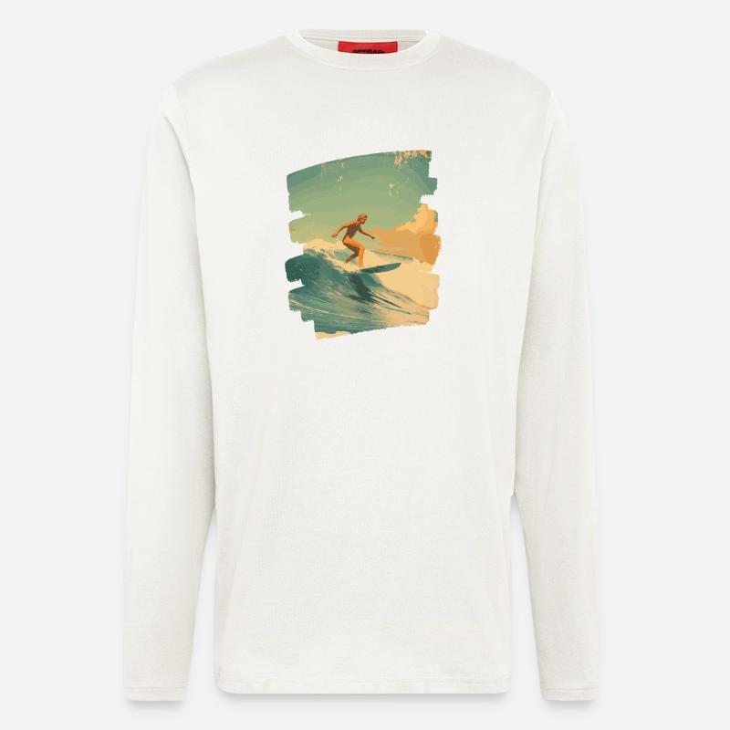 Surfer - Langarmshirt - made by SPREAD  - OFF WHITE