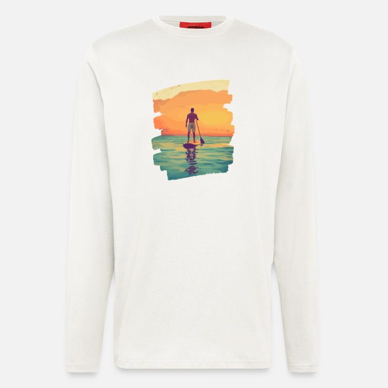 Stand-up-paddle SUP - Langarmshirt - made by SPREAD  - OFF WHITE