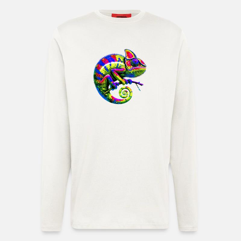 Chamäleon - Langarmshirt - made by SPREAD  - OFF WHITE