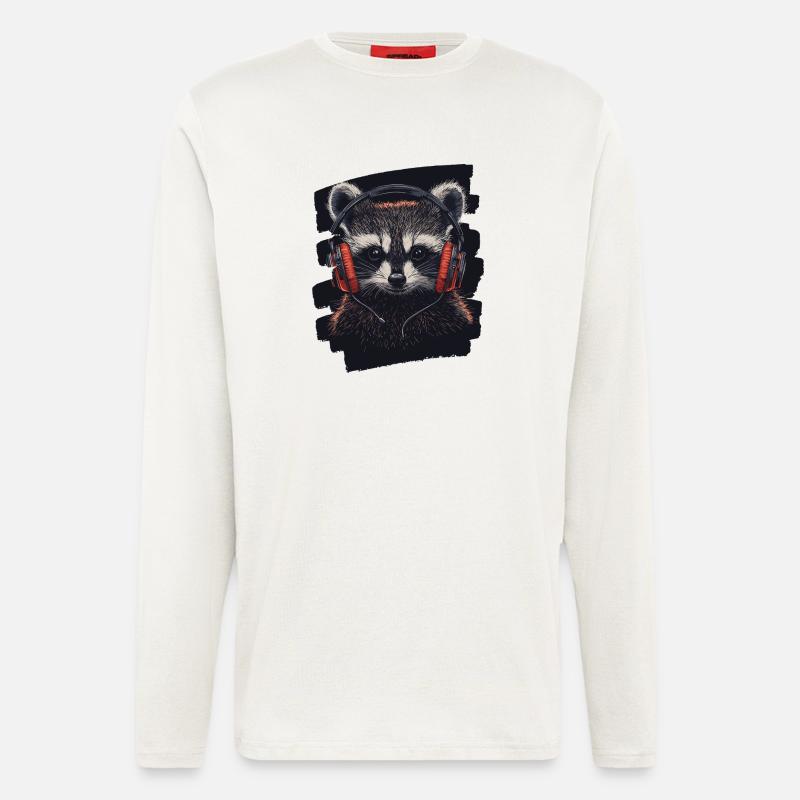 Waschbär - Langarmshirt - made by SPREAD  - OFF WHITE