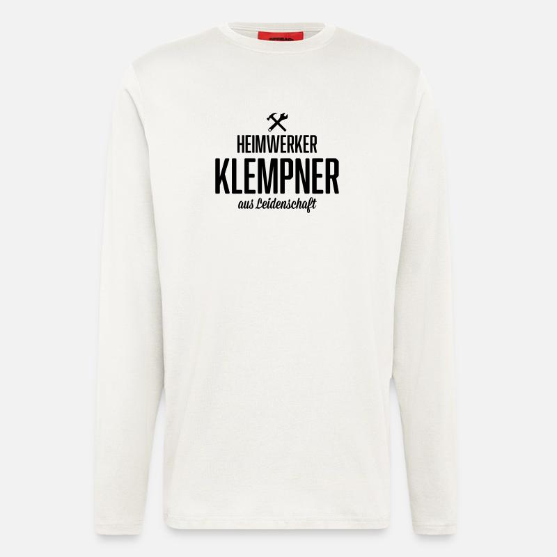 Heimwerker Klempner - Langarmshirt - made by SPREAD  - OFF WHITE