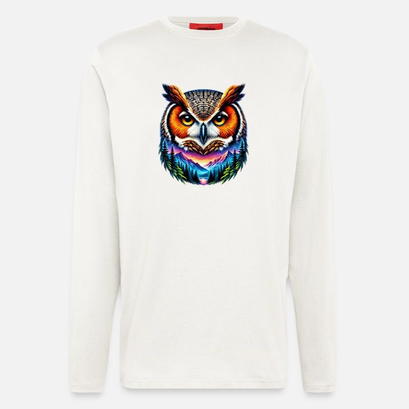 Eule - Langarmshirt - made by SPREAD  - OFF WHITE
