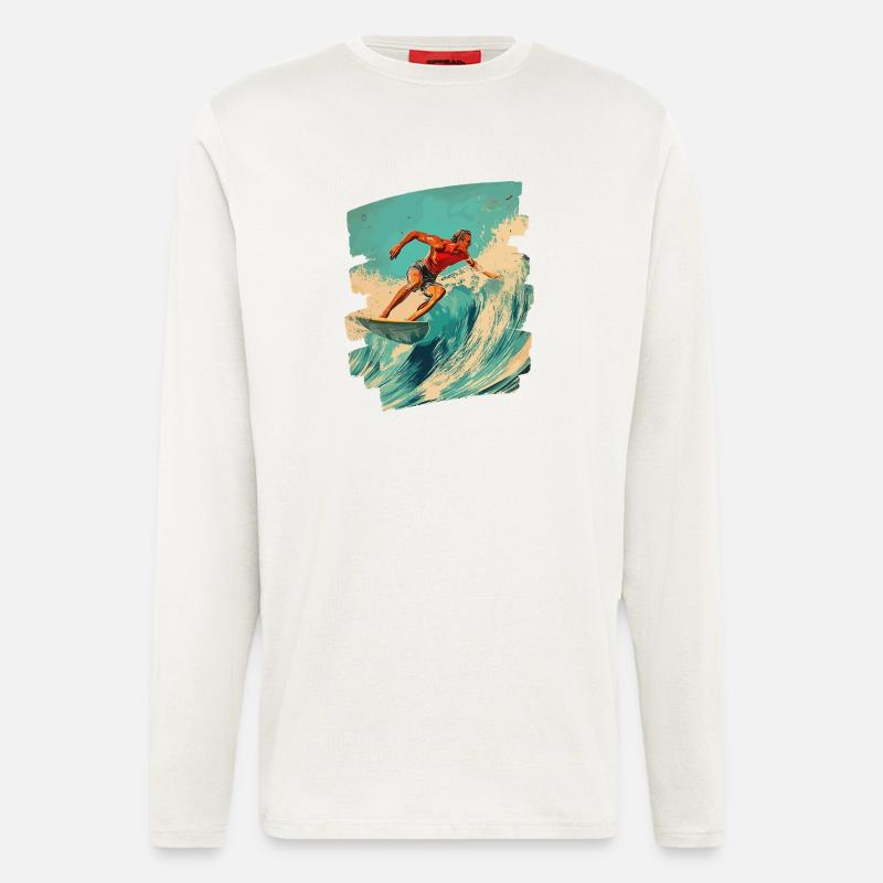 Surfer - Langarmshirt - made by SPREAD  - OFF WHITE