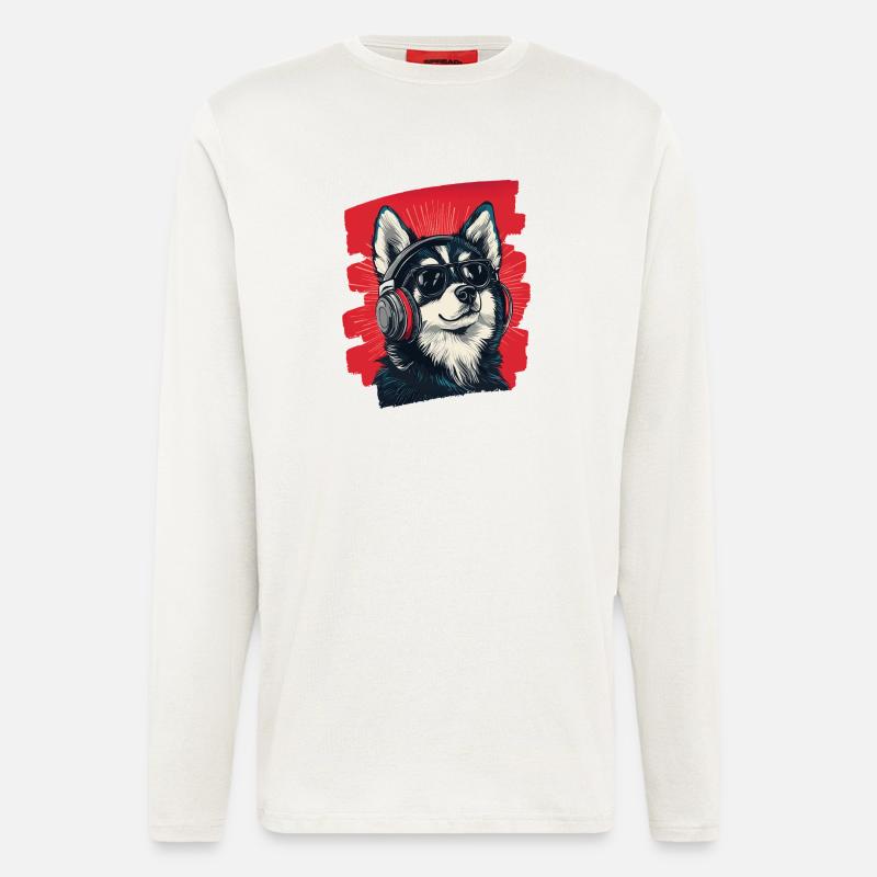 Pomsky - Langarmshirt - made by SPREAD  - OFF WHITE