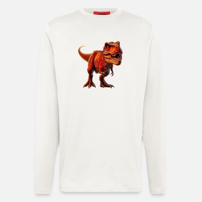 Dinosaurier - Langarmshirt - made by SPREAD  - OFF WHITE